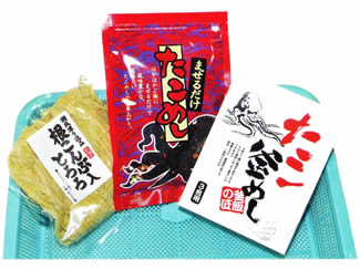 根昆布入りとろろ、まぜるだけたこめし、たこ釜めしの素